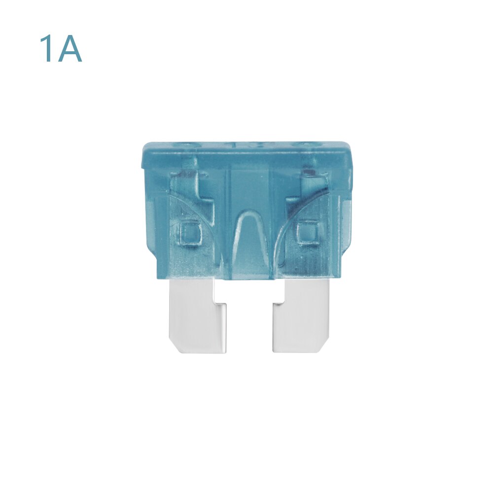 10Pcs Car Auto Medium Size Standaard Blade Fuse Box Plastic Box Assortiment met 1A/2A/3A /4A/5A/7.5A/10A/15A/20A/30A: 1A