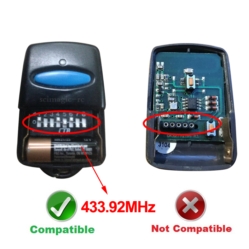 ERREKA LUNA2 LUNA3 ERREKA RESON1 RESON2 Cloning Remote Control Copy Duplicator for Garage Gate Door 433.92mhz