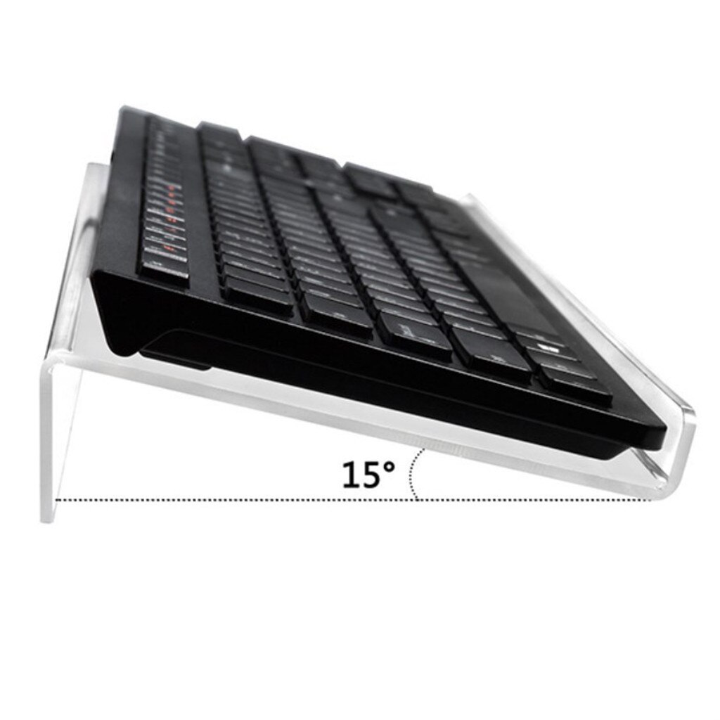 Office Acrylic Keyboard Bracket Advanced Tilt Computer Keyboard Bracket Office Stationery Acrylic Keyboards Lifting Frame