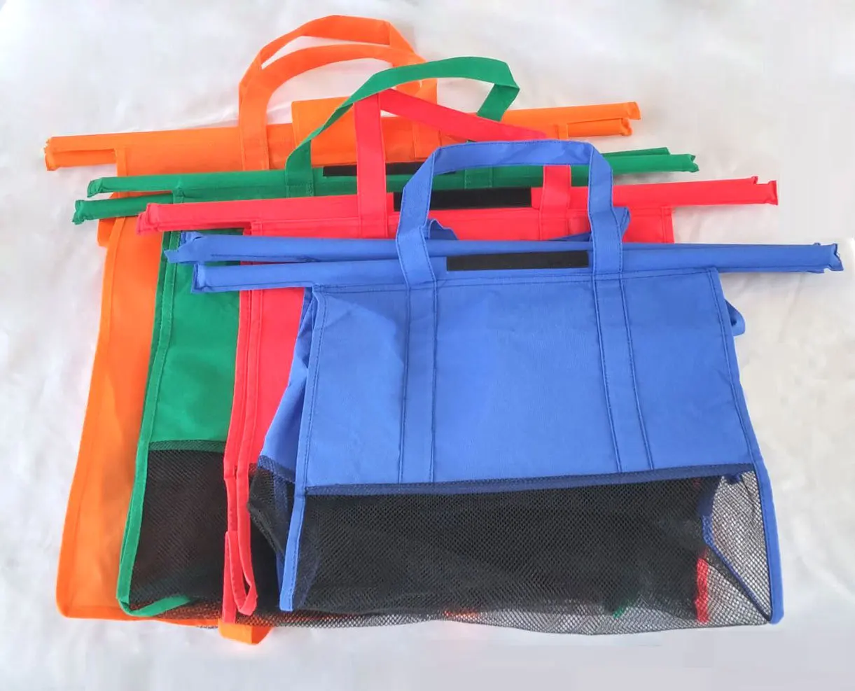 Trolleytassen-4 Pack Herbruikbare Boodschappentassen Voor Boodschappen Met Koeltas Eierzakken Te Gebruiken: Default Title