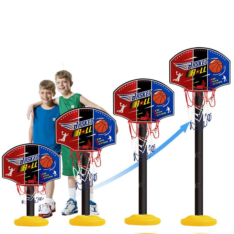 Børn basketball lege sæt justerbar kurv udendørs sport basketball mål legetøj indendørs interaktion dreng børn have legetøj