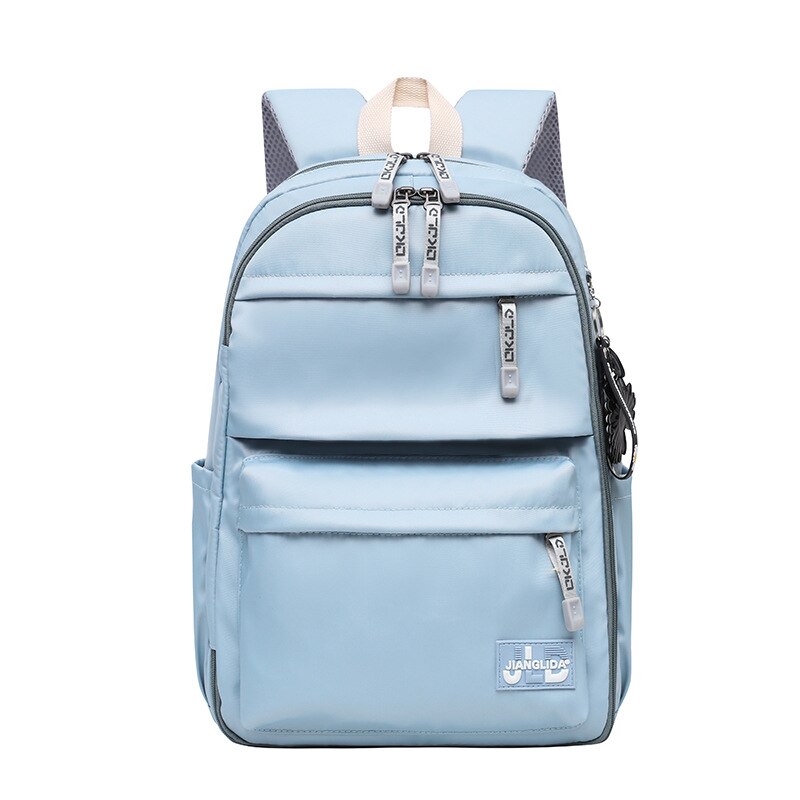 Mode Rugzak Kinderen Schooltassen Voor Meisjes Waterdichte Nylon Grote School Rugzak Voor Tieners Schooltas Kids Boek Tas: light blue