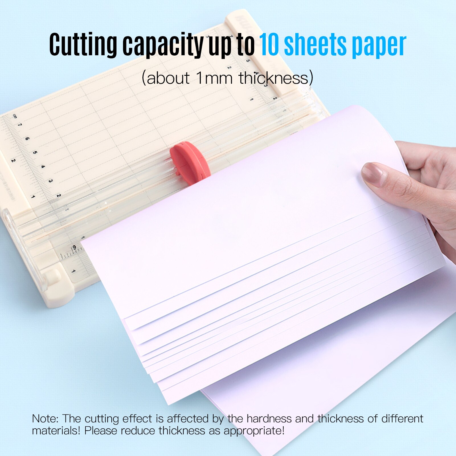 KW-trio – Mini coupe-papier Portable, coupe-papier artisanal, longueur de coupe de 6.3 pouces pour papier, Photos, cartes, outil de Scrapbooking