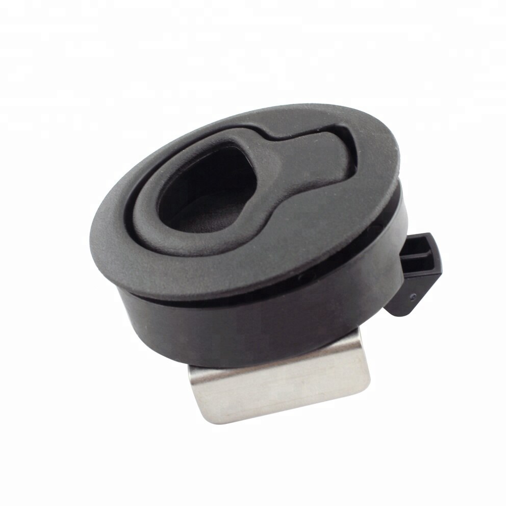 2 inch ABS Plastic Round Marine Boat Deck Latch Hatch Black Color Hatch Locker Sailboat Yacht Accessories Hardware