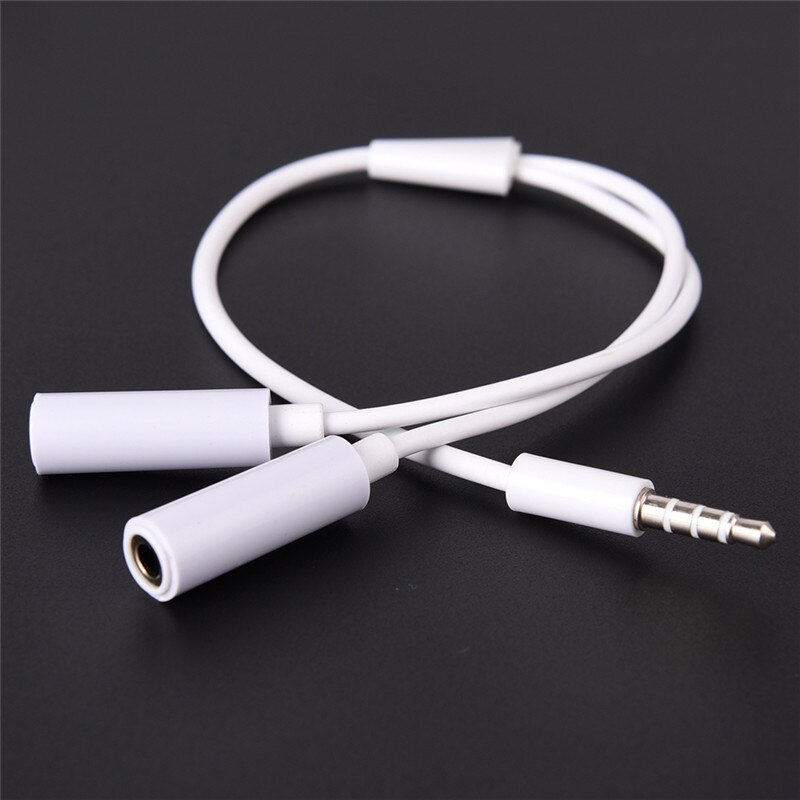 Y Splitter Kabel 3,5mm 1 Stecker auf 2 Dual Weibliche Audio- Kabel Für Kopfhörer Headset Kopfhörer MP3 MP4 Stereo stecker Adapter Jack