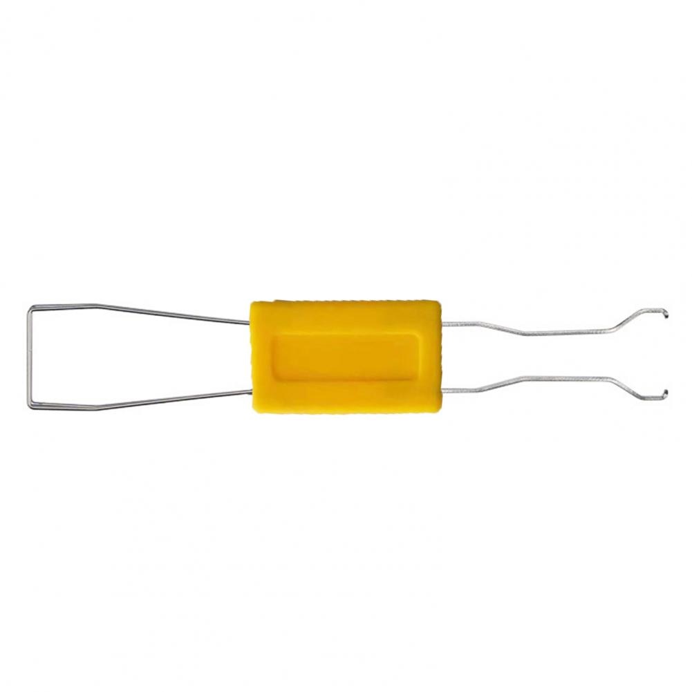 Keycap Puller uniwersalny uchwyt antypoślizgowy Keycap Remover metalowa klawiatura komputerowa Cap Extractor do klawiatury mechanicznej: Yellow