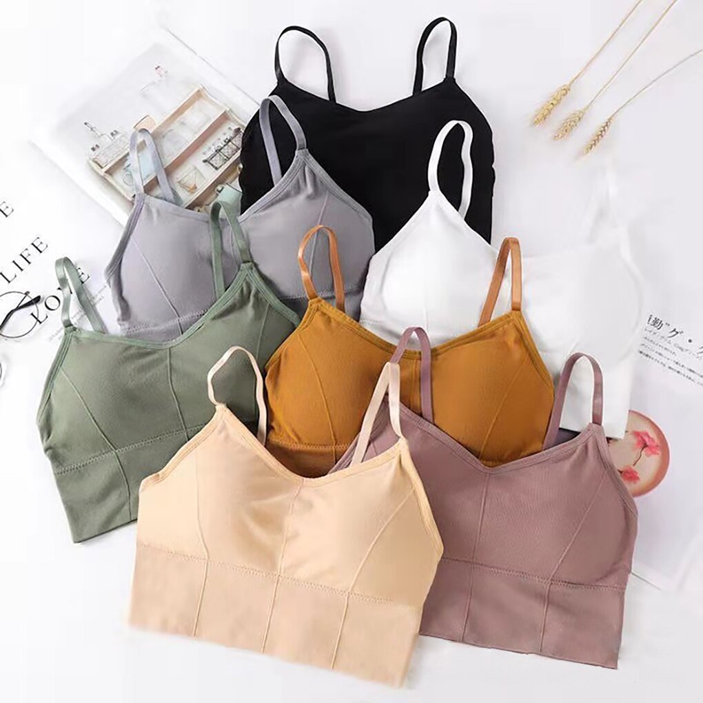 Ladies Bra Breathable Sports Bra Anti-sweat Shockproof Thickening Sports Bra Top Gym Running Fitness Exercise Sports Top