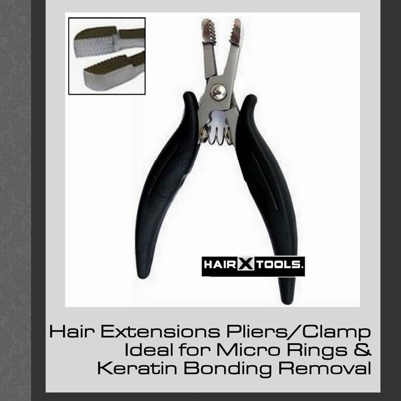 Zwart Handvat Bond Keratine Verwijdering Haar Tang 1Pc Warmte Fusion Lijm Keratine Bonding Micro Ringen Verwijderen Tang Voor Hair extension