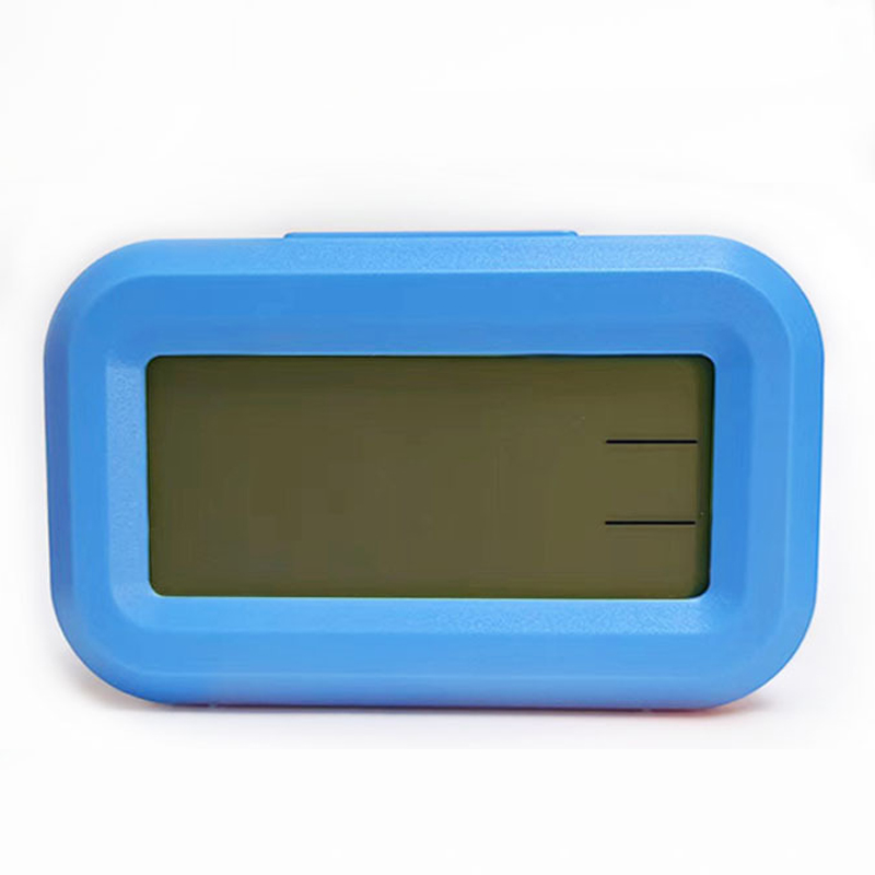 LED Digital Wecker Hintergrund beleuchtung Schlummer Daten Zeit kalender Desktop Multifunktions elektronische Hintergrund beleuchtung Tisch uhr: Blau
