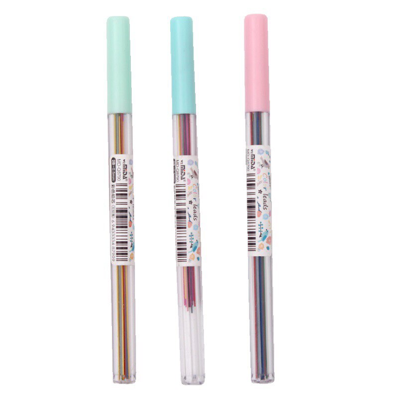 15Pcs/box 0.5 /0.7 mm Colorful Mechanical Pencil Lead Art Sketch Drawing Color Lead School Office Supplies