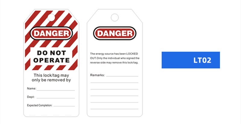 waterproof inspection lockout tag , padlock tagout do not operate maintenance label tagout 10pcs/lot: LT02