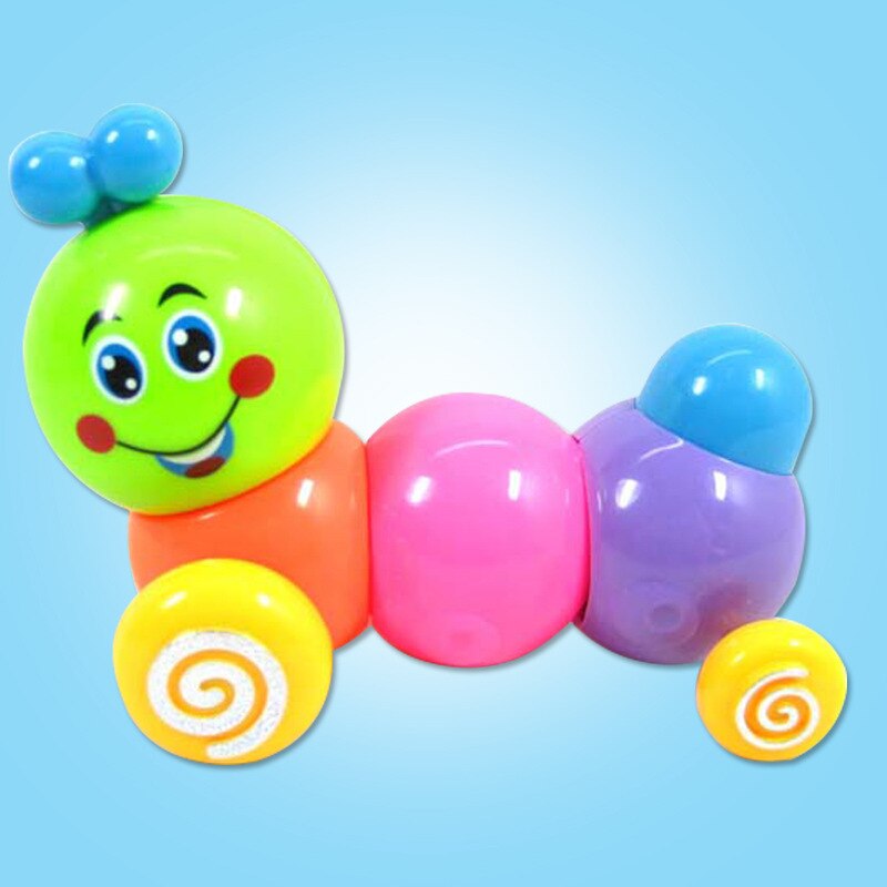 2022 New 1pcs Creative Children Clockwork Toy Novelty Cartoon Winding Winding Small Toy Winding Mini Gift: Caterpillar