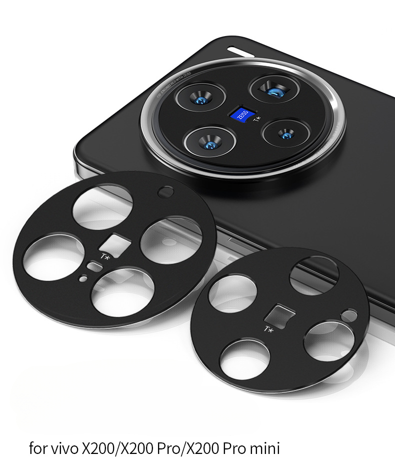 Hinten Kamera Objektiv Abdeckung fallen Für Vivo X200 Profi Zurück Aluminium Metall Kamera Objektiv Schutz Für VIVO X200 Profi Mini Objektiv Ring Film