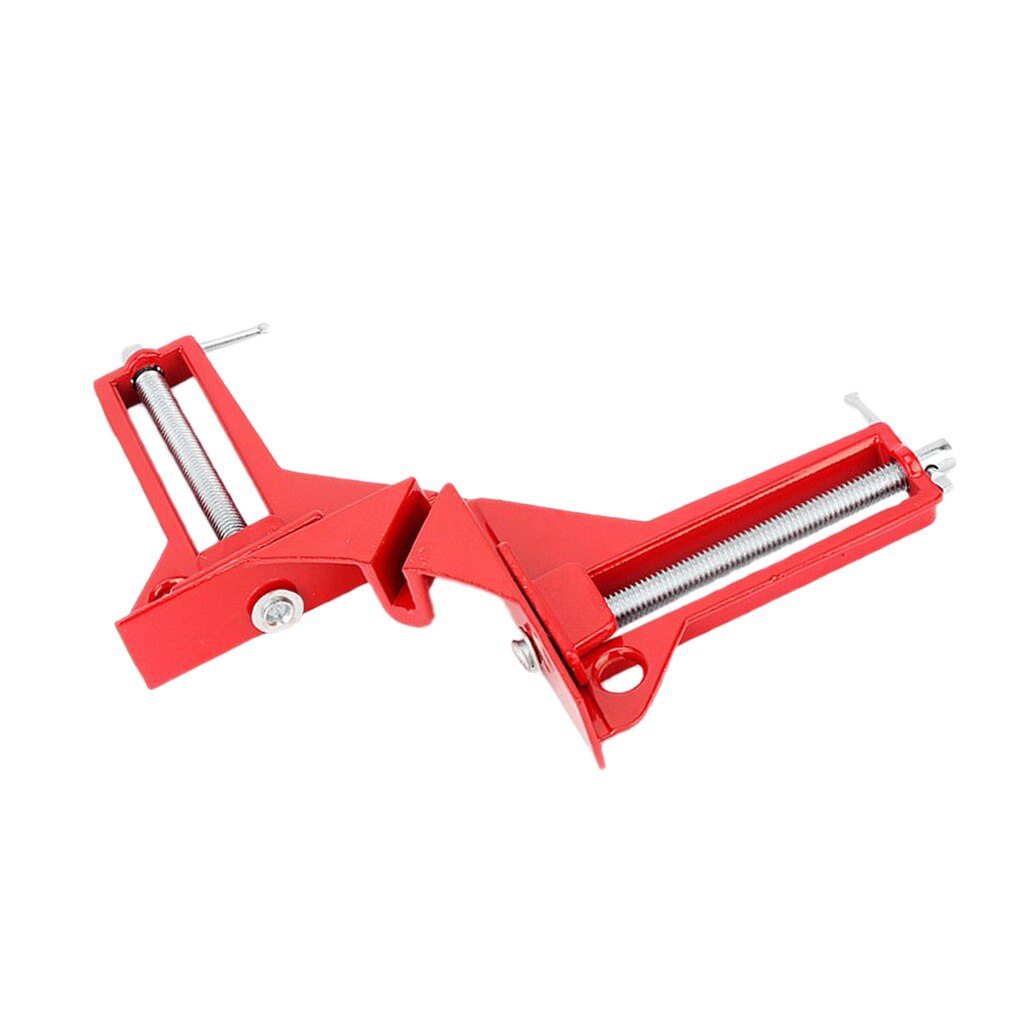 90 Degrees Right Angle Miter Corner Clamp 3" Capacity Picture Frame Jig Red
