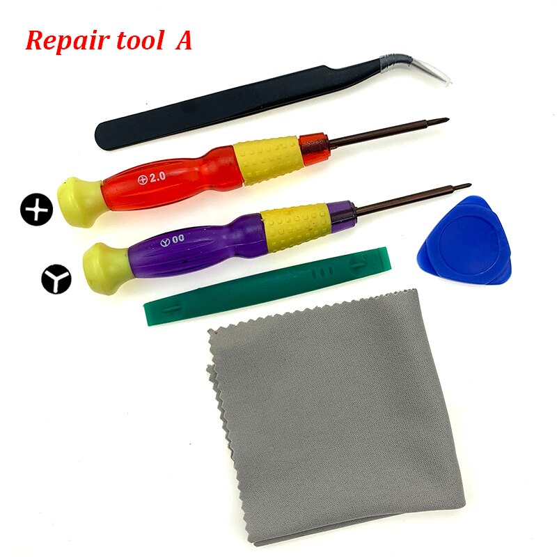 Palanca de mando analógica 3D, palanca de pulgar, módulo de llave de tapa de botón, herramienta de reparación para Nintendo cambiar controlador Joy-Con + herramienta de reparación: Repair tool A