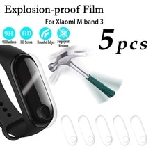 5Pcs M3 Stappenteller Polsband Beschermfolie Voor Xiaomi Hartslag Fitness Armband Sport Monitor Tracker Stappenteller Cover Films