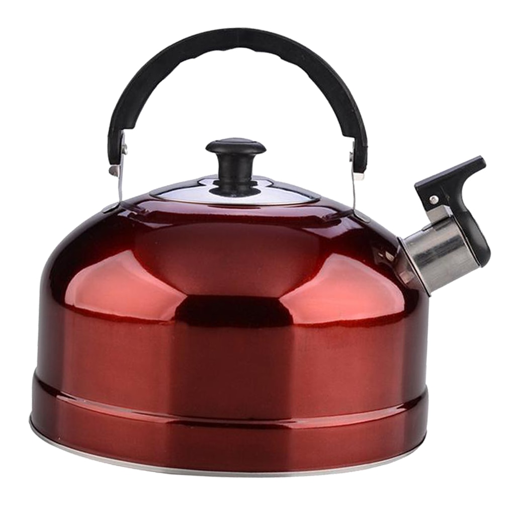 4L Stainless Steel Whistling Kettle Teapot Electric Stove Gas Hobs Camping