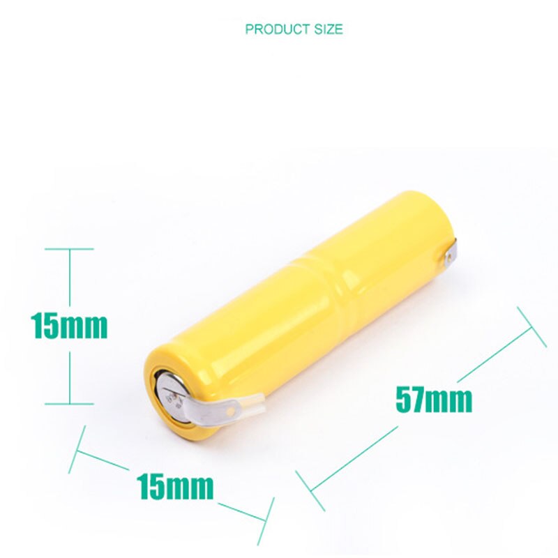 GTF 1-10 Uds 2/3 AA 2,4 v 400mAh ni-cd batería recargable 2/3 AA 2,4 v baterías para Afeitadora eléctrica para cepillo dental o navaja de rasurar luz LED