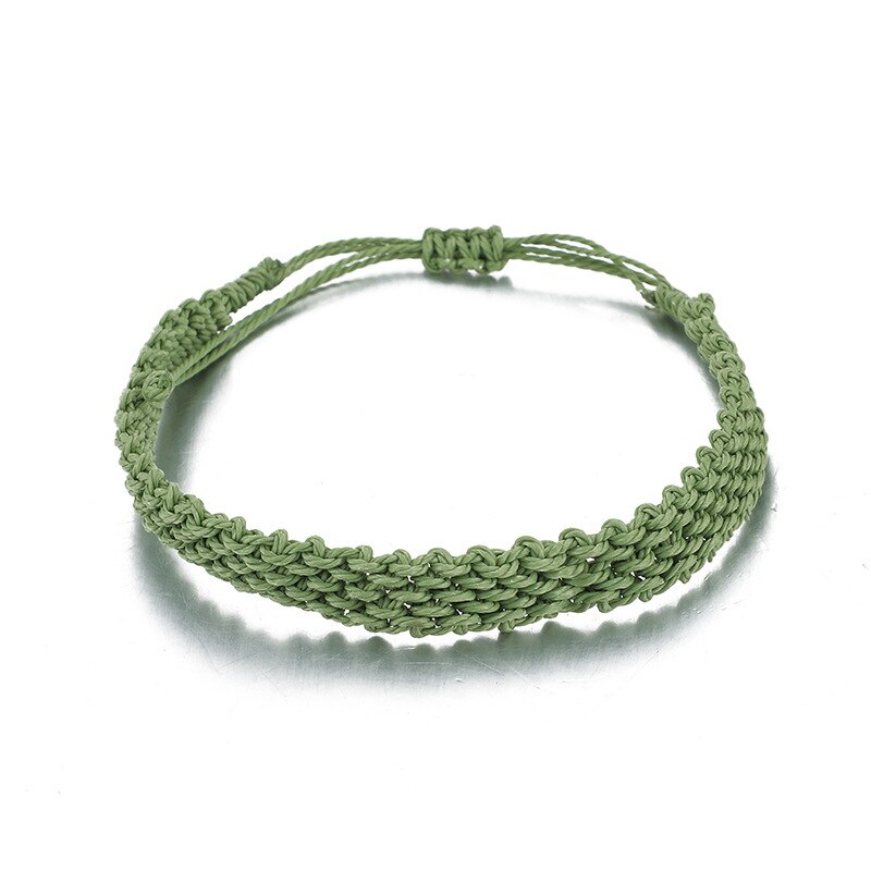 Meetvii voksstreng vævet armbånd til kvinder venskab boho håndlavede smarte pigesmykker: -en
