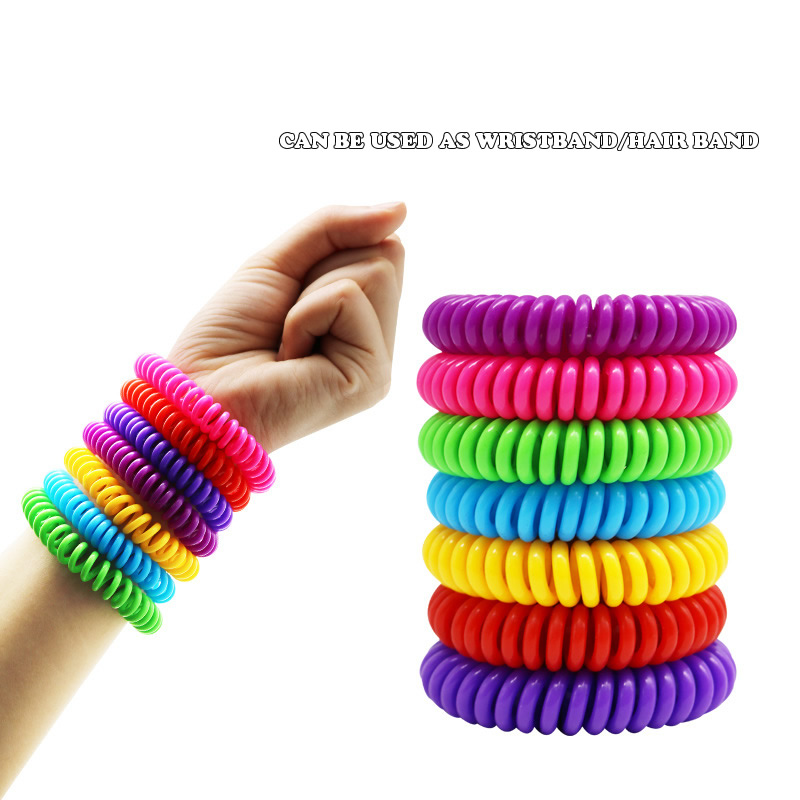 1pcs Draagbare Kleur Anti-Muggen Polsbandje Insect Bijen Muggen Repellent Armband Voor Thuis Outdoor Wandelen Kamp Ongediertebestrijding