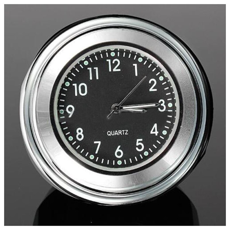 7/8" 1" Universal Motorcycle Bike Handlebar Mount Dial Clock Waterproof: Default Title