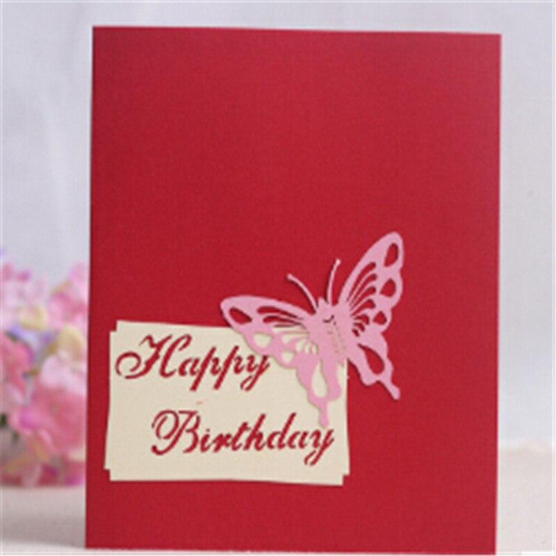 3D Butterfly Greeting Cards Handmade Birthday Wedding Invitation 3D Up Card