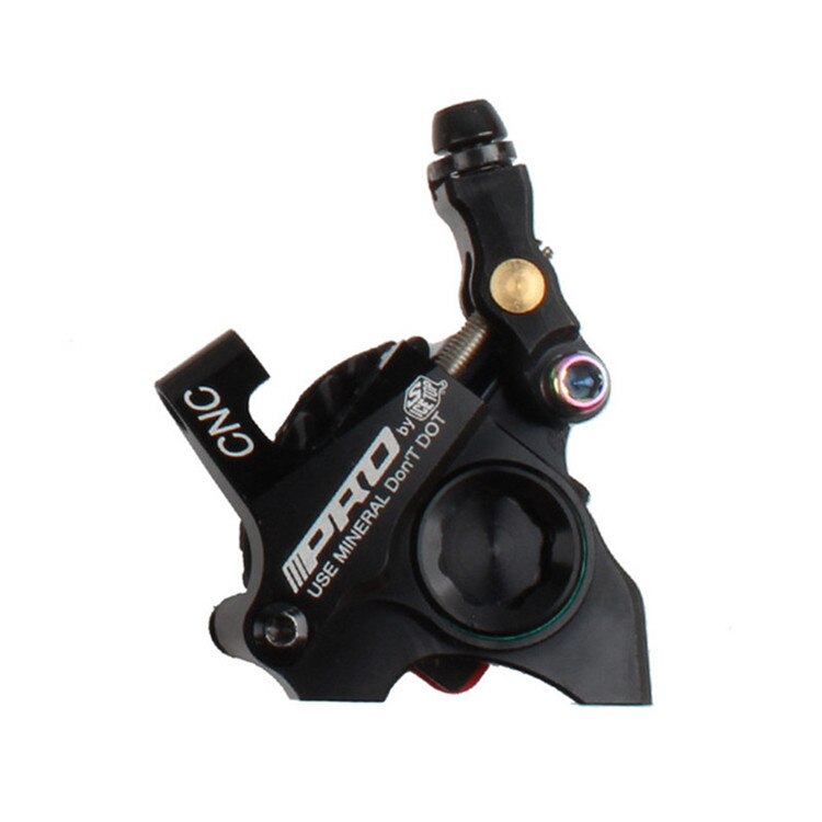 140mm Disc Brake Pads On For MTB Bicycle Road Bike Brake Line Pulling Disc Brake CNC Front Rear Bicycle Brake IIIPRO Ultraligt: DB Black Rear