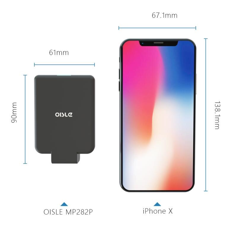 Oisle mini clipe de volta bateria para iphone 12 11x7 8 6 plus se xs max xr se2 magro backup externo caso carregador de bateria power bank