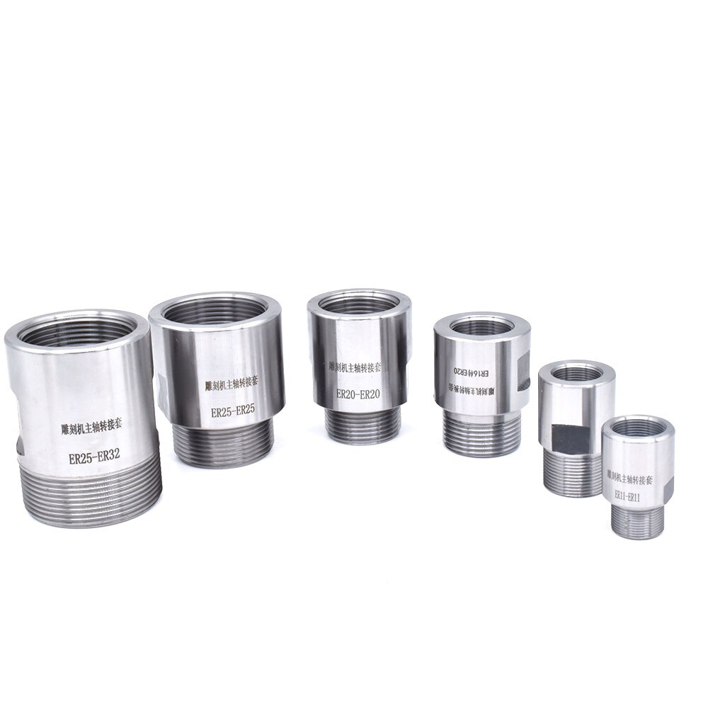 1pcs adapter er11 er16 er20 er25 er32 Extension rod spindle motor Rotor engraving machine spindle motor shaft sleeve
