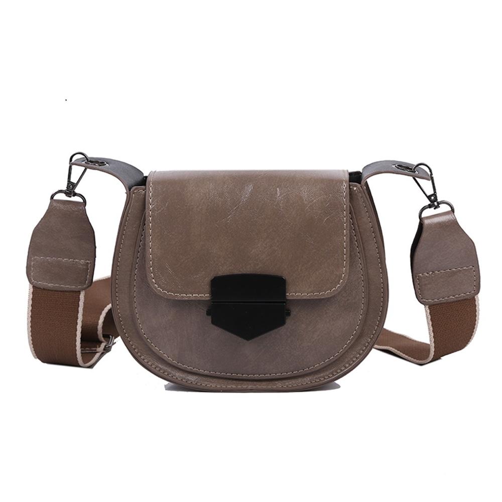 Frauen Tasche Schulter Messenger Tasche Einfarbig Große Kapazität Leder Einfach Wilde Casual Leder einfarbig h1