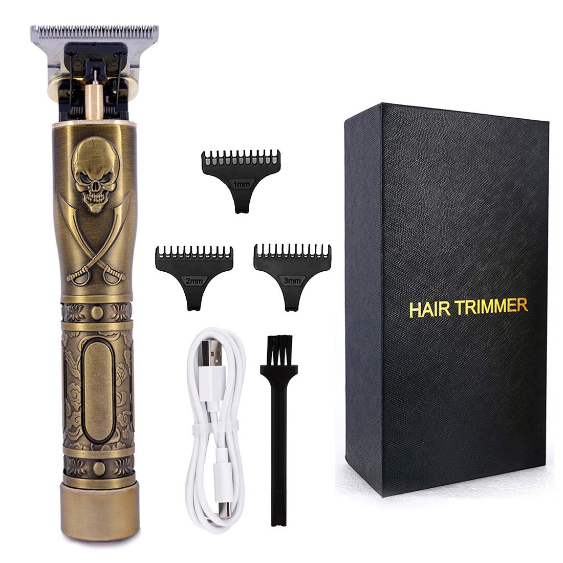 Elektrische Tondeuse Oplaadbare Scheerapparaat Baard Trimmer Professionele Mannen Haar Snijmachine Baard Kapper Tondeuse: With Box6