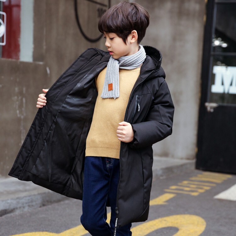 30 grad freundlicher kleidung junge kleidung warme Winter unten baumwolle jacke Mit Kapuze Mantel wasserdicht verdicken oberbekleidung freundlicher Parka