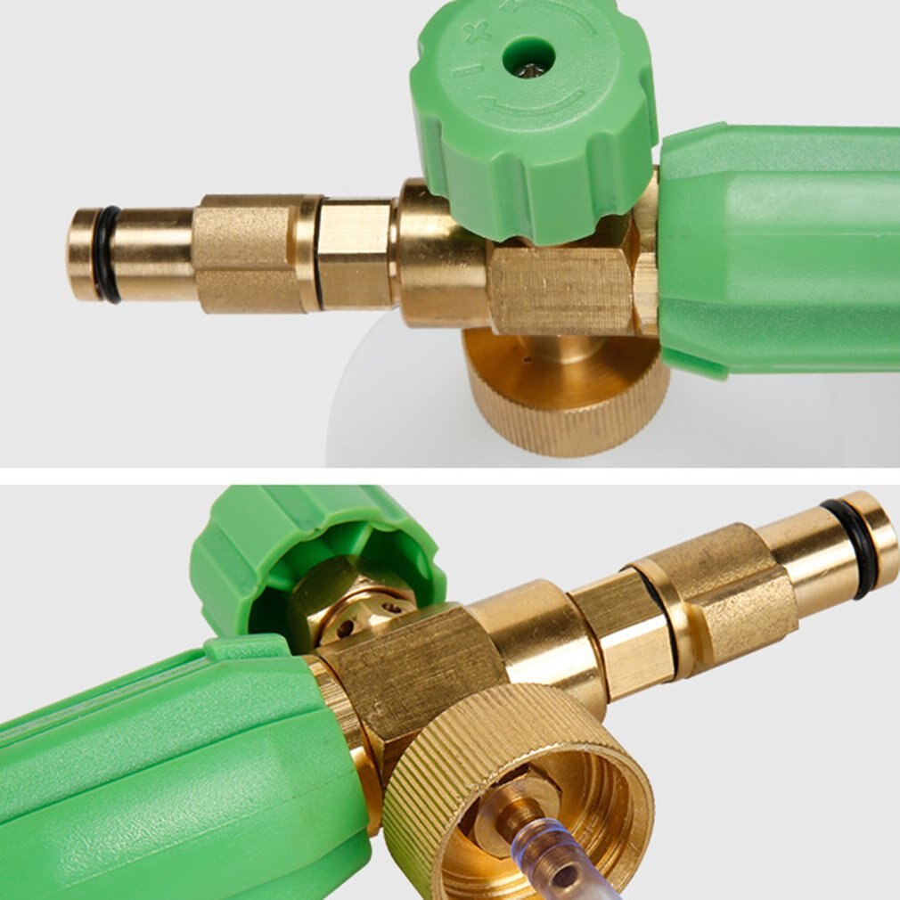 Adjustable Foam Bottle Snow Foam Lance Pressure Washer Jet Clean Bottle Cleaning Machine High Pressure Bubble Pot 1L