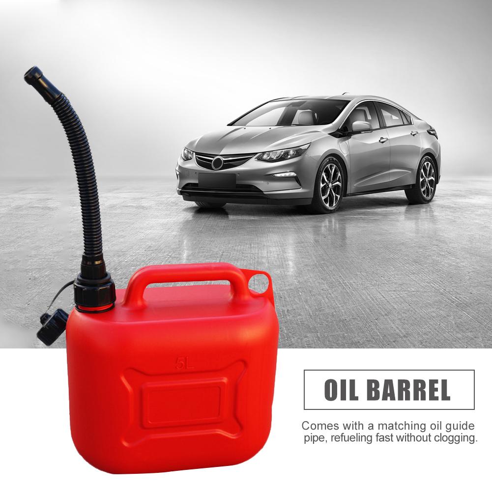 Portable 5L 10L 20L Cans Gas Fuel Tank Scale Thickened Anti Static Spare Plastic Petrol Tanks Gasoline Oil Container Home Auto
