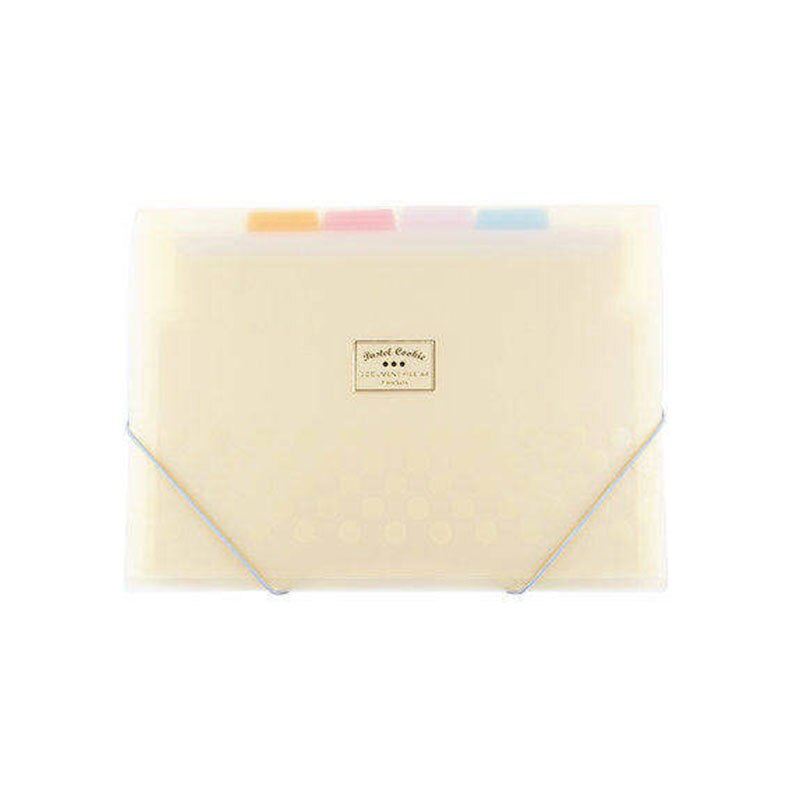 gefrostet PP ordner Erweiterung Brieftasche 8 schichten innere Dokument veranstalter Datei speicher ordner A4 4 farben erhältlich nebel-wie gefühl: Beige