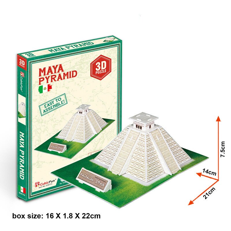 3D Puzzle di Carta Parola Edifici Famosi Torre Eiffel Puzzle Assemblato Modello FAI DA TE Giocattoli Educativi Per I Bambini Regali per Adulti