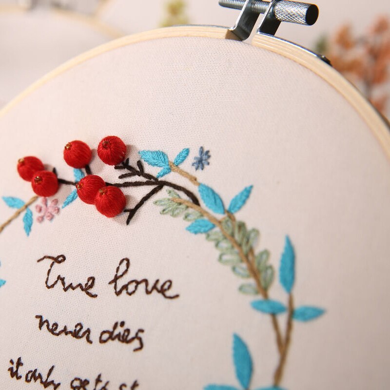 Pattern Printed DIY Embroidery Kit Needlework Cross Stitch Handmade Embroidery Sewing Art Craft Painting Home Decor