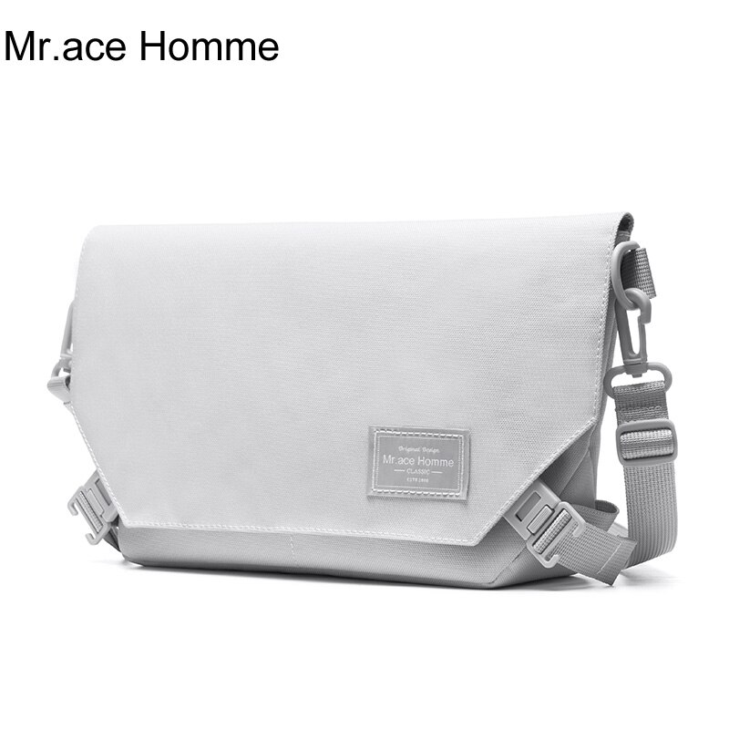 Mr. Ace Homme Enkele Schouder Tas Vrouwen Leuke En Casual Wit Crossbody Tas Waterdichte Zakken: White