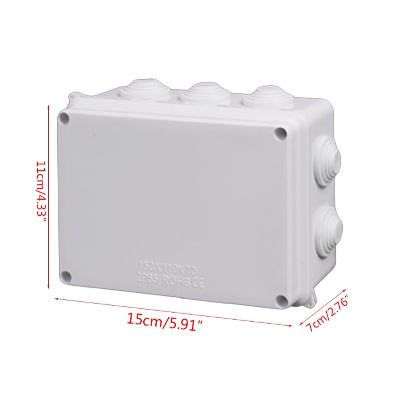 Outdoor Waterproof Dust-proof Cable Junction Box Outdoors Weatherproof Junctionbox for Communication Engineering: C
