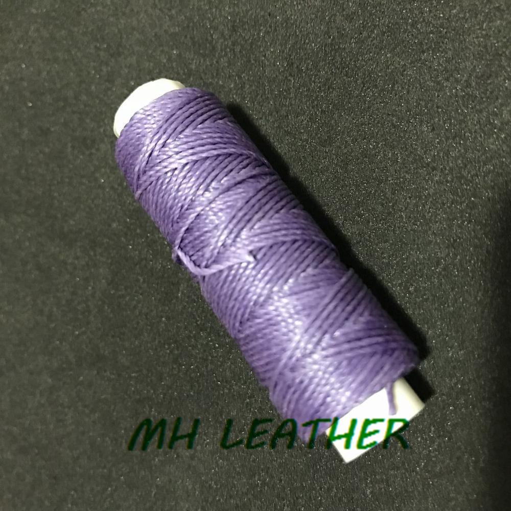 SJ065 0.65mm 20m Long Round Waxed Thread for Leather Craft DIY: 059