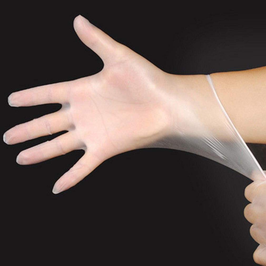 Disposable Transparent Pvc Latex Ding Qing Gloves Beauty Tattoo Protective Labor Insurance Industrial Gloves Pvc Gloves