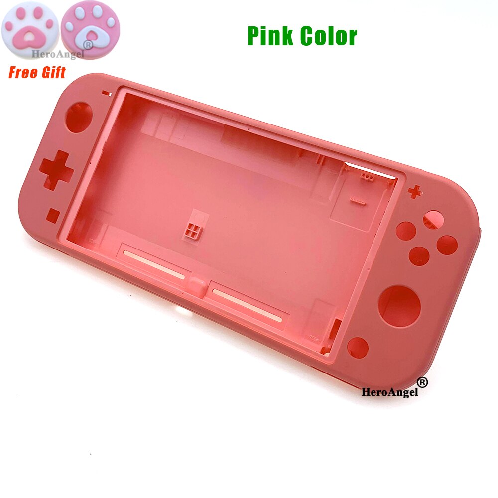 Black Yellow Front Back Housing Shell Cover Case Set for Nintend Switch Lite Console Replacement Cover Case: Pink