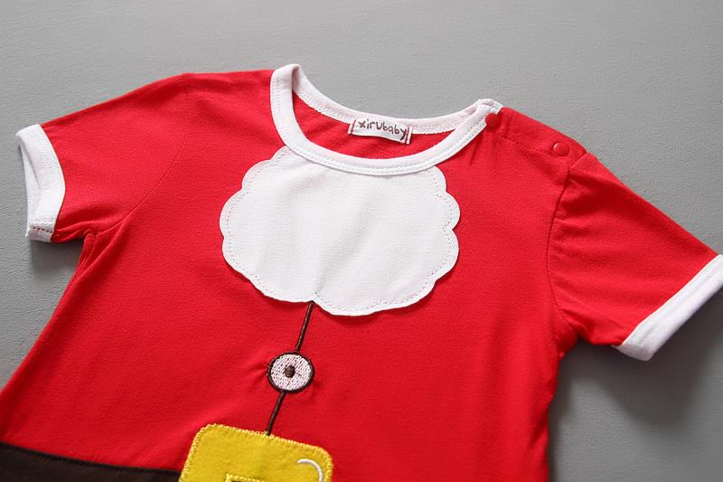 Baby kerstkleding sets jongens shortall + hoed bebe kleding pak eendelig kleding