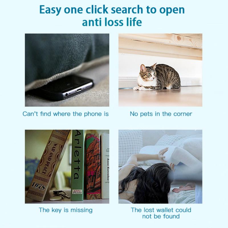 Pet Bluetooth Anti-Lost Device Cat Dog Smart Alarm Two-Way Locator Keychain Practical Convenient Pet Goods Localizador GPS Perro