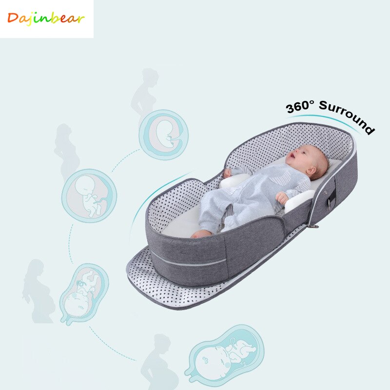 Respirant Portable dormir bébé lit berceau pour bébé multi-fonction voyage moustique nid pour -nés Portable berceaux pour lit de bébé