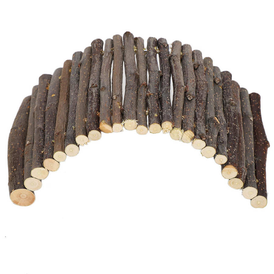 Træ hamster legetøj hamster stige hamster bue bro bue bro hamster stige kanin små dyr kæledyr bur tilbehør