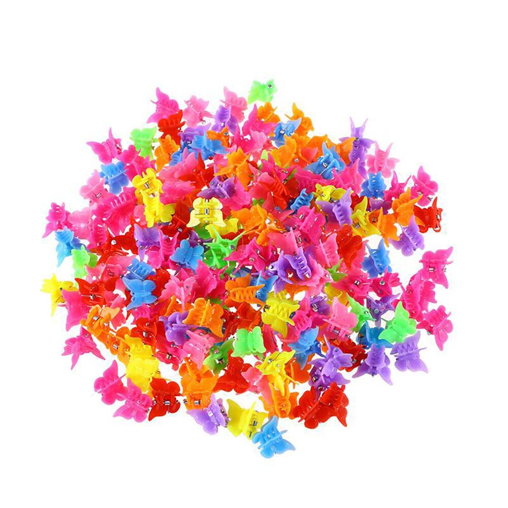20/50/100Pcs Baby Meisje Vlinder Haar Clips Gemengde Kleur Mini Haar Klauwen Haarspelden Haarspeldjes Kaak hoofddeksels Koreaanse Haaraccessoires: 20pcs