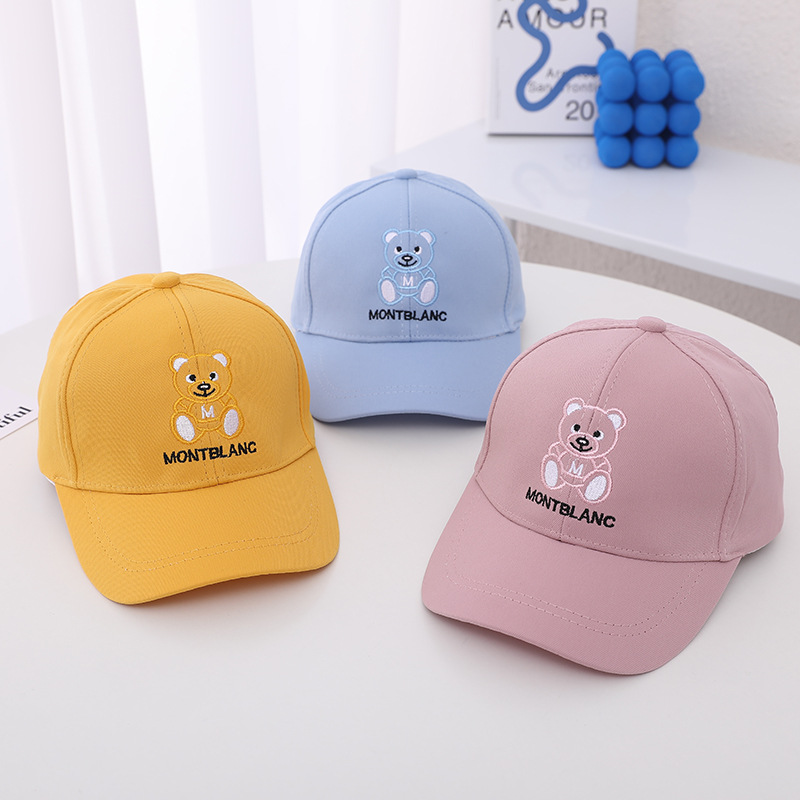 Doitbest Zomer Kids Jongen Meisje Cap Baseball Hoeden Cartoon Beer Lente Kind Zon Hoeden Piekte Caps Snapback Voor 2 Te 7 Jaar Oud