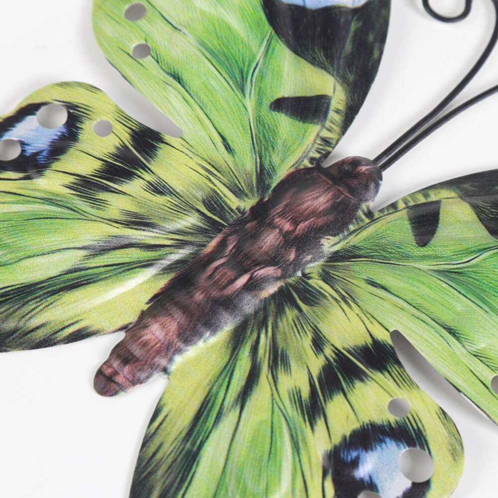 Papillon en métal, 3 pièces, Art mural pour la maison, Sculpture de jardin, décoration suspendue de chambre à coucher, Patio, arrière-cour, intérieur et extérieur artificiel