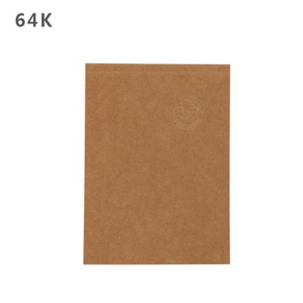 Pure Color Kraft Paper Sketchbook Schoolchildren Stationery Glue Up Draft Notebook Thick Notepad Sketchbook: JD1684905